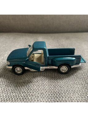 1994 Road Champs - Ford F150 Diecast Pick-Up Truck Teal Blue/Green